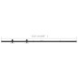 vidaXL Mini Schiebetürbeschlag Set für Schranktüren Carbonstahl 122 cm vidaXL Mini Schiebetürbeschlag Set für Schranktüren Carbonstahl 122 cm