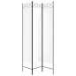 vidaXL 3-tlg. Paravent Weiß 120x200 cm Stoff vidaXL 3-tlg. Paravent Weiß 120x200 cm Stoff