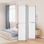 vidaXL 3-tlg. Paravent Weiß 150x220 cm Stoff vidaXL 3-tlg. Paravent Weiß 150x220 cm Stoff