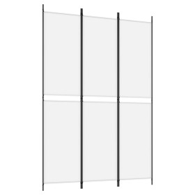 vidaXL 3-tlg. Paravent Weiß 150x220 cm Stoff