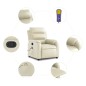 vidaXL Massagesessel Creme Kunstleder vidaXL Massagesessel Creme Kunstleder