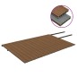 WPC Terrassendielen mit Zubehör Braun und Grau 40 m² 4 m WPC Terrassendielen mit Zubehör Braun und Grau 40 m² 4 m