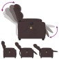 vidaXL Massagesessel Elektrisch Dunkelbraun Stoff vidaXL Massagesessel Elektrisch Dunkelbraun Stoff