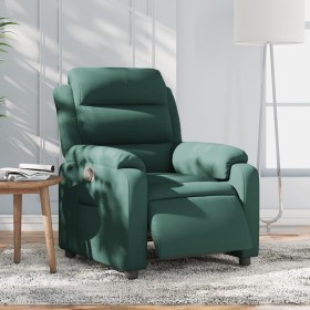 vidaXL Relaxsessel Elektrisch Dunkelgrün Samt