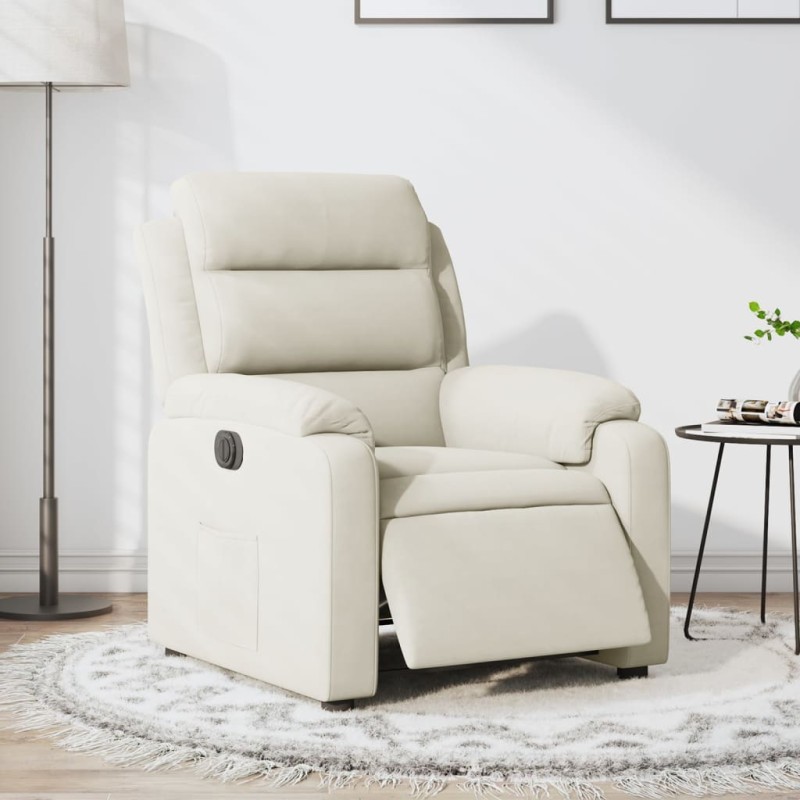 vidaXL Relaxsessel Elektrisch Creme Samt vidaXL Relaxsessel Elektrisch Creme Samt