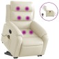 vidaXL Massagesessel mit Aufstehhilfe Elektrisch Creme Kunstleder vidaXL Massagesessel mit Aufstehhilfe Elektrisch Creme Kunstleder