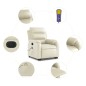 vidaXL Massagesessel mit Aufstehhilfe Elektrisch Creme Kunstleder vidaXL Massagesessel mit Aufstehhilfe Elektrisch Creme Kunstleder