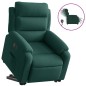 vidaXL Relaxsessel mit Aufstehhilfe Elektrisch Dunkelgrün Samt vidaXL Relaxsessel mit Aufstehhilfe Elektrisch Dunkelgrün Samt