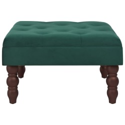 Hocker Dunkelgrün 60x60x36 cm Samt