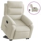 vidaXL Relaxsessel mit Aufstehhilfe Elektrisch Creme Samt vidaXL Relaxsessel mit Aufstehhilfe Elektrisch Creme Samt