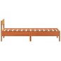 vidaXL Massivholzbett mit Kopfteil Wachsbraun 75x190 cm Kiefer vidaXL Massivholzbett mit Kopfteil Wachsbraun 75x190 cm Kiefer