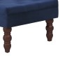 Hocker Marineblau 60x60x36 cm Samt Hocker Marineblau 60x60x36 cm Samt