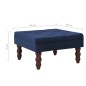 Hocker Marineblau 60x60x36 cm Samt Hocker Marineblau 60x60x36 cm Samt