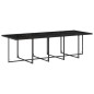 vidaXL 15-tlg. Garten-Essgruppe mit Kissen Schwarz Poly Rattan vidaXL 15-tlg. Garten-Essgruppe mit Kissen Schwarz Poly Rattan