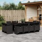 vidaXL 13-tlg. Garten-Essgruppe mit Kissen Schwarz Poly Rattan vidaXL 13-tlg. Garten-Essgruppe mit Kissen Schwarz Poly Rattan