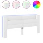 vidaXL LED-Kopfteil mit Ablagen Weiß 220x16,5x103,5 cm vidaXL LED-Kopfteil mit Ablagen Weiß 220x16,5x103,5 cm