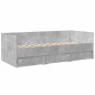 vidaXL Tagesbett mit Schubladen Betongrau 75x190 cm Holzwerkstoff vidaXL Tagesbett mit Schubladen Betongrau 75x190 cm Holzwerkstoff