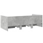 vidaXL Tagesbett mit Schubladen Betongrau 75x190 cm Holzwerkstoff vidaXL Tagesbett mit Schubladen Betongrau 75x190 cm Holzwerkstoff