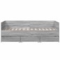 vidaXL Tagesbett mit Schubladen Grau Sonoma 75x190 cm Holzwerkstoff vidaXL Tagesbett mit Schubladen Grau Sonoma 75x190 cm Holzwerkstoff