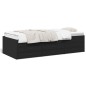 vidaXL Tagesbett mit Schubladen Schwarz 100x200 cm Holzwerkstoff vidaXL Tagesbett mit Schubladen Schwarz 100x200 cm Holzwerkstoff