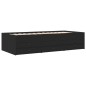vidaXL Tagesbett mit Schubladen Schwarz 100x200 cm Holzwerkstoff vidaXL Tagesbett mit Schubladen Schwarz 100x200 cm Holzwerkstoff