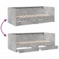 vidaXL Tagesbett mit Schubladen Betongrau 90x190 cm Holzwerkstoff vidaXL Tagesbett mit Schubladen Betongrau 90x190 cm Holzwerkstoff