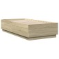 vidaXL Bettgestell Sonoma-Eiche 75x190 cm Holzwerkstoff vidaXL Bettgestell Sonoma-Eiche 75x190 cm Holzwerkstoff
