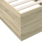 vidaXL Bettgestell Sonoma-Eiche 75x190 cm Holzwerkstoff vidaXL Bettgestell Sonoma-Eiche 75x190 cm Holzwerkstoff