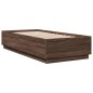 vidaXL Bettgestell Braun Eichen-Optik 100x200 cm Holzwerkstoff vidaXL Bettgestell Braun Eichen-Optik 100x200 cm Holzwerkstoff
