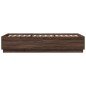 vidaXL Bettgestell Braun Eichen-Optik 100x200 cm Holzwerkstoff vidaXL Bettgestell Braun Eichen-Optik 100x200 cm Holzwerkstoff