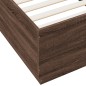 vidaXL Bettgestell Braun Eichen-Optik 100x200 cm Holzwerkstoff vidaXL Bettgestell Braun Eichen-Optik 100x200 cm Holzwerkstoff
