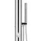 Gartendusche mit Grauer Bodenplatte 225 cm Edelstahl Gartendusche mit Grauer Bodenplatte 225 cm Edelstahl
