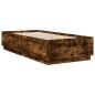 vidaXL Bettgestell Räuchereiche 100x200 cm Holzwerkstoff vidaXL Bettgestell Räuchereiche 100x200 cm Holzwerkstoff