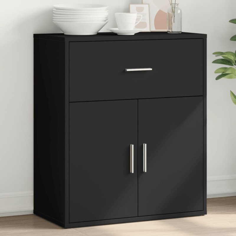 vidaXL Sideboard Schwarz 60x31x70 cm Holzwerkstoff vidaXL Sideboard Schwarz 60x31x70 cm Holzwerkstoff