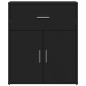 vidaXL Sideboard Schwarz 60x31x70 cm Holzwerkstoff vidaXL Sideboard Schwarz 60x31x70 cm Holzwerkstoff