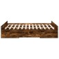 vidaXL Bettgestell mit Schubladen Räuchereiche 120x190cm Holzwerkstoff vidaXL Bettgestell mit Schubladen Räuchereiche 120x190cm Holzwerkstoff