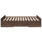 vidaXL Bettgestell mit Schubladen Braun Eichen-Optik 120x190 cm vidaXL Bettgestell mit Schubladen Braun Eichen-Optik 120x190 cm