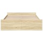vidaXL Bettgestell mit Schubladen Sonoma-Eiche 160x200cm Holzwerkstoff vidaXL Bettgestell mit Schubladen Sonoma-Eiche 160x200cm Holzwerkstoff