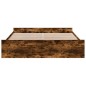 vidaXL Bettgestell mit Schubladen Räuchereiche 200x200cm Holzwerkstoff vidaXL Bettgestell mit Schubladen Räuchereiche 200x200cm Holzwerkstoff