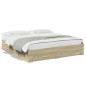 vidaXL Bettgestell mit Schubladen Sonoma-Eiche 180x200cm Holzwerkstoff vidaXL Bettgestell mit Schubladen Sonoma-Eiche 180x200cm Holzwerkstoff