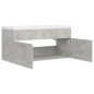 Waschbeckenunterschrank Einbaubecken Betongrau Holzwerkstoff Waschbeckenunterschrank Einbaubecken Betongrau Holzwerkstoff