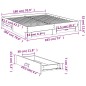 vidaXL Bettgestell mit Schubladen Sonoma-Eiche 180x200cm Holzwerkstoff vidaXL Bettgestell mit Schubladen Sonoma-Eiche 180x200cm Holzwerkstoff