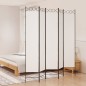 vidaXL 5-tlg. Paravent Weiß 200x220 cm Stoff vidaXL 5-tlg. Paravent Weiß 200x220 cm Stoff