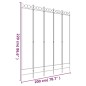 vidaXL 5-tlg. Paravent Weiß 200x220 cm Stoff vidaXL 5-tlg. Paravent Weiß 200x220 cm Stoff