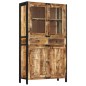 vidaXL Highboard 100x40x175 cm Massives Raues Mangoholz vidaXL Highboard 100x40x175 cm Massives Raues Mangoholz