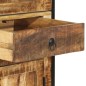 vidaXL Highboard 100x40x175 cm Massives Raues Mangoholz vidaXL Highboard 100x40x175 cm Massives Raues Mangoholz