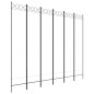 vidaXL 6-tlg. Paravent Weiß 240x200 cm Stoff vidaXL 6-tlg. Paravent Weiß 240x200 cm Stoff