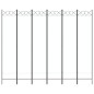 vidaXL 6-tlg. Paravent Weiß 240x200 cm Stoff vidaXL 6-tlg. Paravent Weiß 240x200 cm Stoff