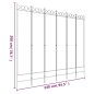 vidaXL 6-tlg. Paravent Weiß 240x200 cm Stoff vidaXL 6-tlg. Paravent Weiß 240x200 cm Stoff