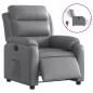 vidaXL Relaxsessel Elektrisch Grau Kunstleder vidaXL Relaxsessel Elektrisch Grau Kunstleder